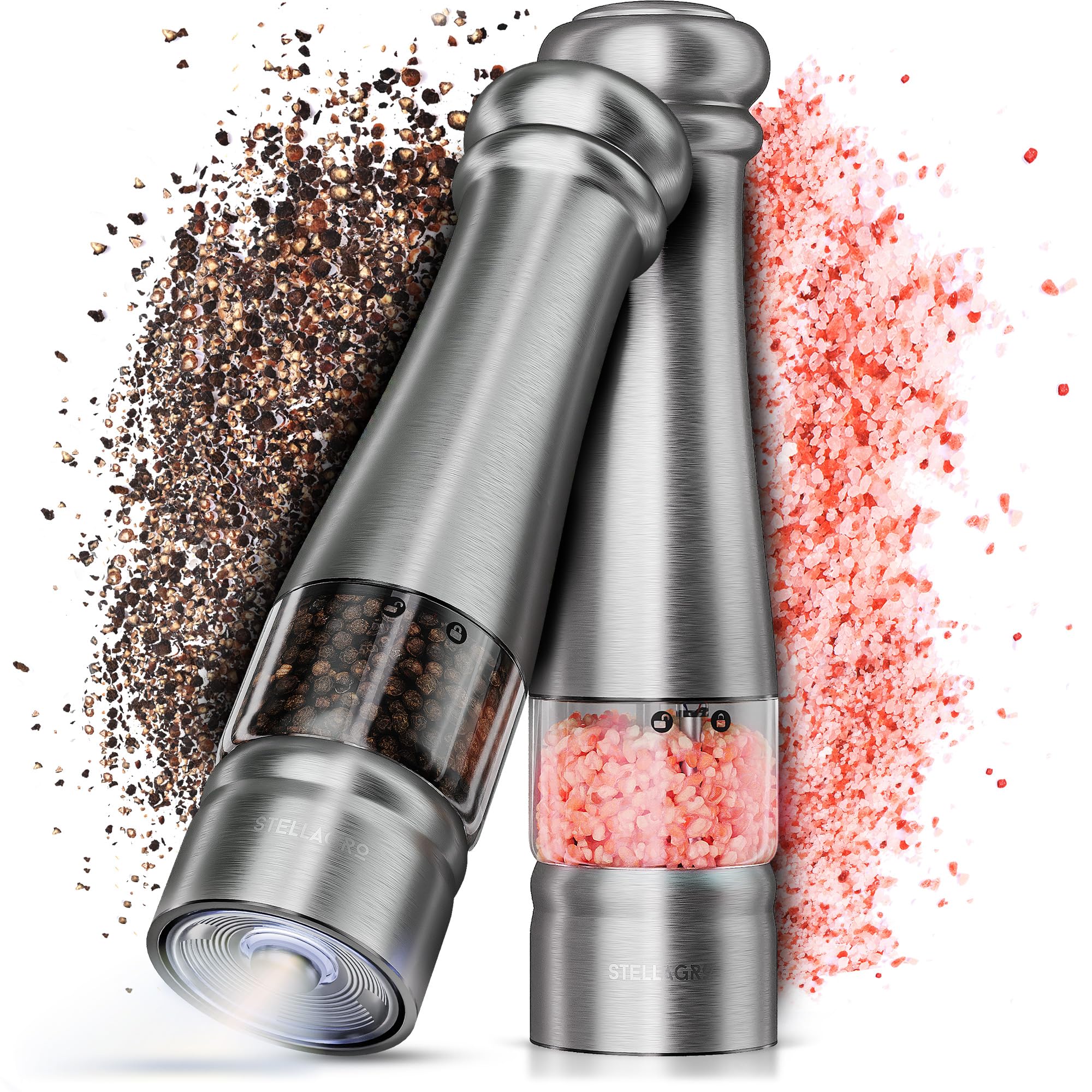 Electric Salt & Pepper Grinder Set