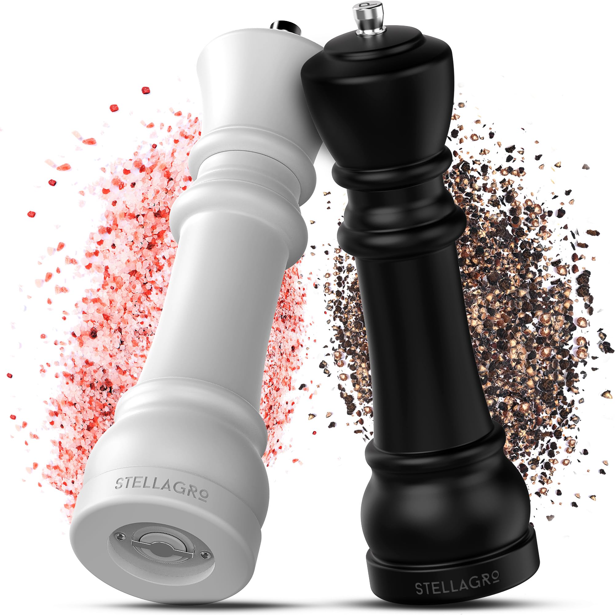 Wooden Salt & Pepper Grinder Set